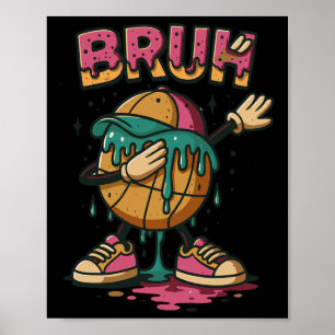 Póster Dabbing Sketll Drip Bruh Sketll Drip Helado Ck 