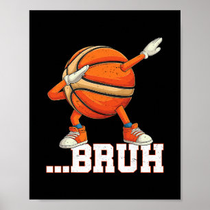 Póster Dabbing Sketll Ll Bruh Chicos Divertidos Jugador D