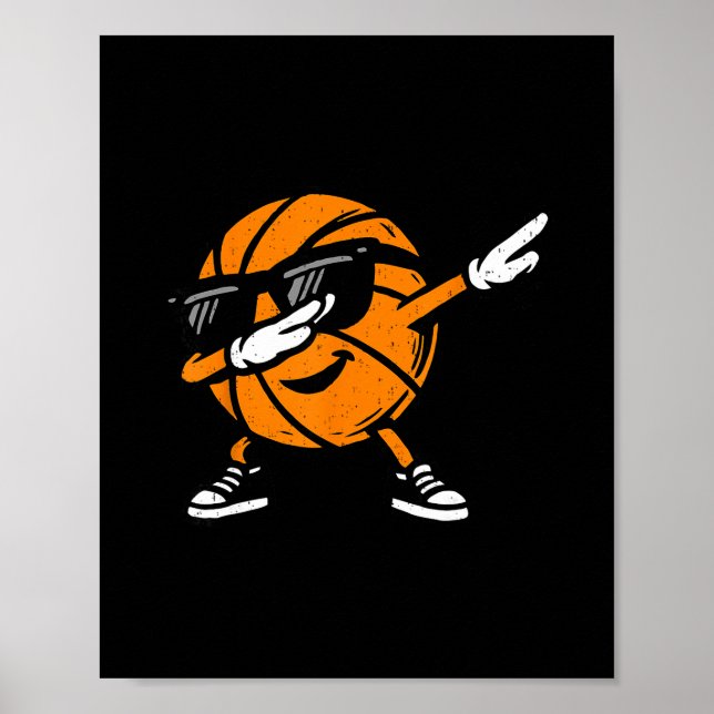 Póster Dabbing Sketll Ll Sungles Jugador Deporte Dab Danc (Frente)