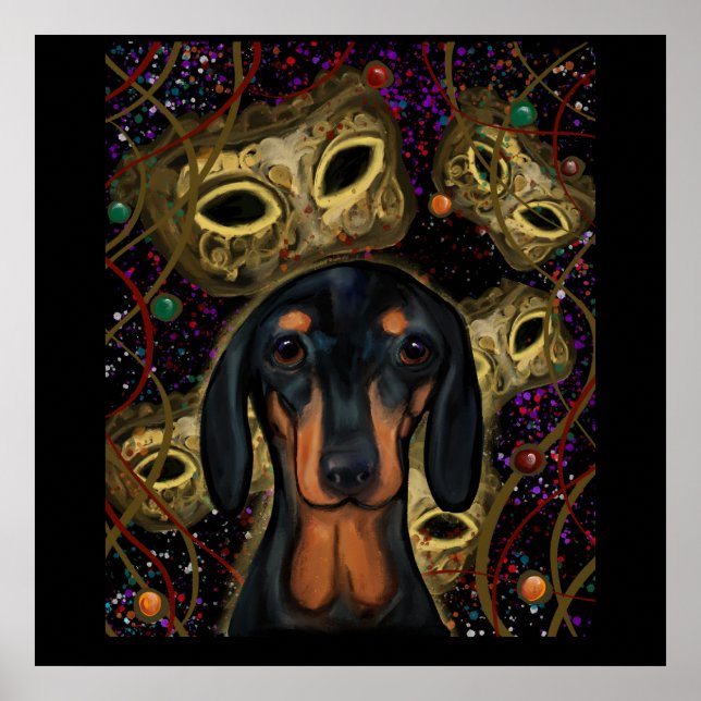 Póster Dachshund         (Frente)