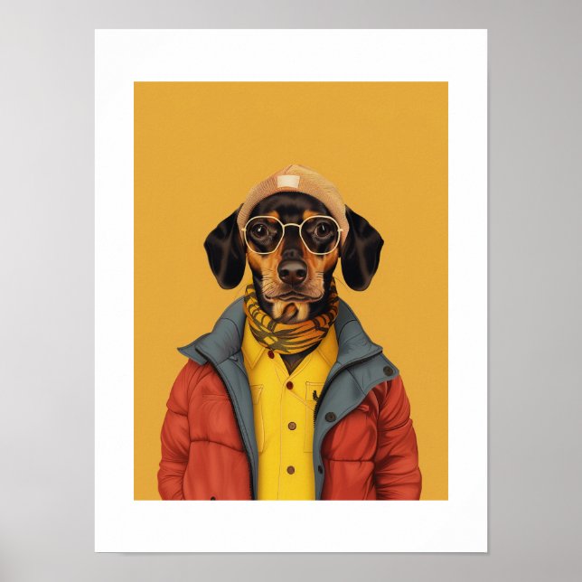 Póster Dachshund (Frente)