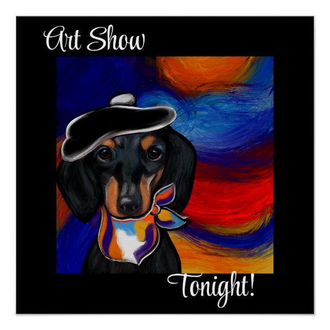 PÓSTER DACHSHUND (Anverso)