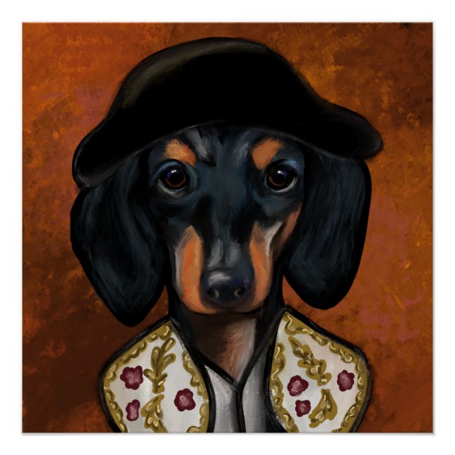 PÓSTER DACHSHUND (Anverso)