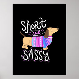 Póster Dachshund Corto Y Sálido