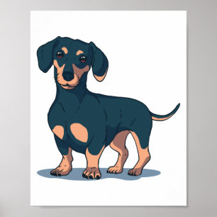 PÓSTER DACHSHUND DOG