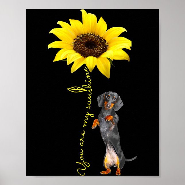 Póster Dachshund Doxie Wiener Dotson Mamá Regalo (Frente)