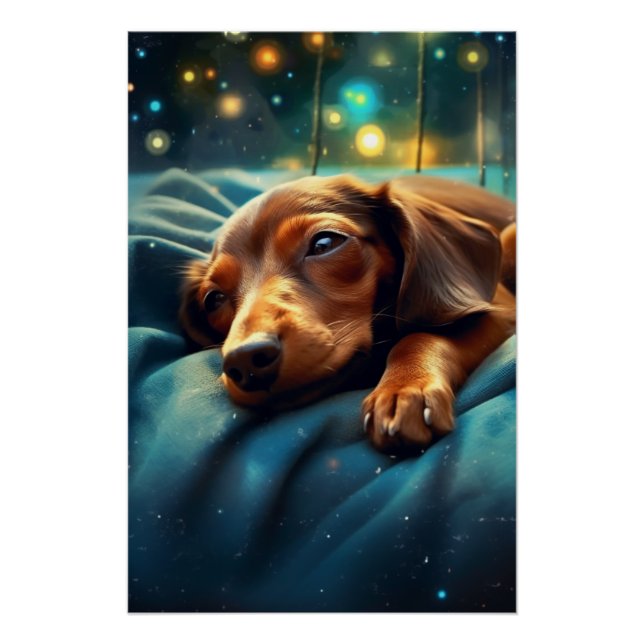 Póster Dachshund Dreams (Anverso)