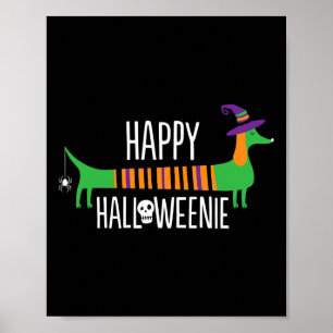 Póster Dachshund Feliz Halloween de Halloween