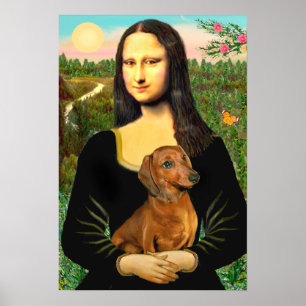 Póster Dachshund (marrón1) - Mona Lisa