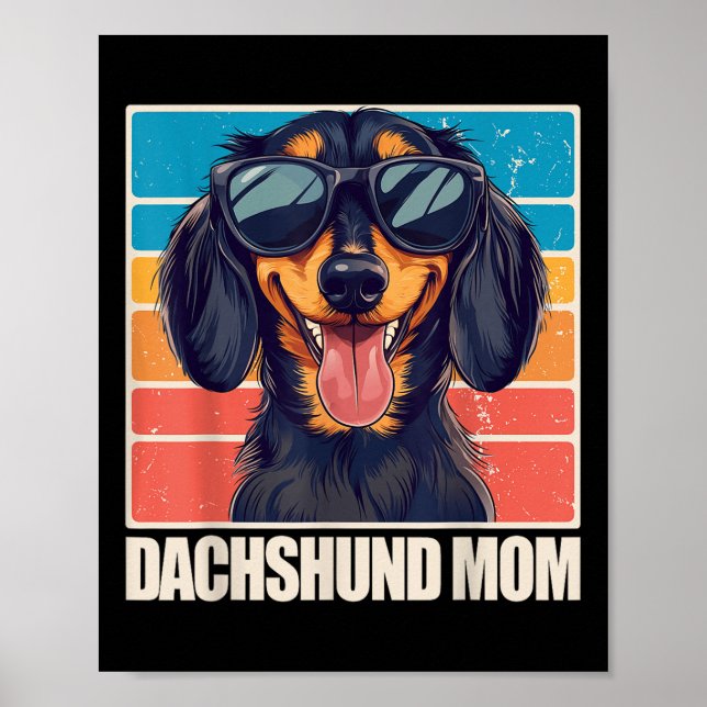 Póster Dachshund Mom (Frente)