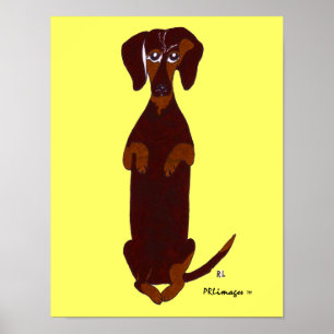 Póster Dachshund Sidney Print