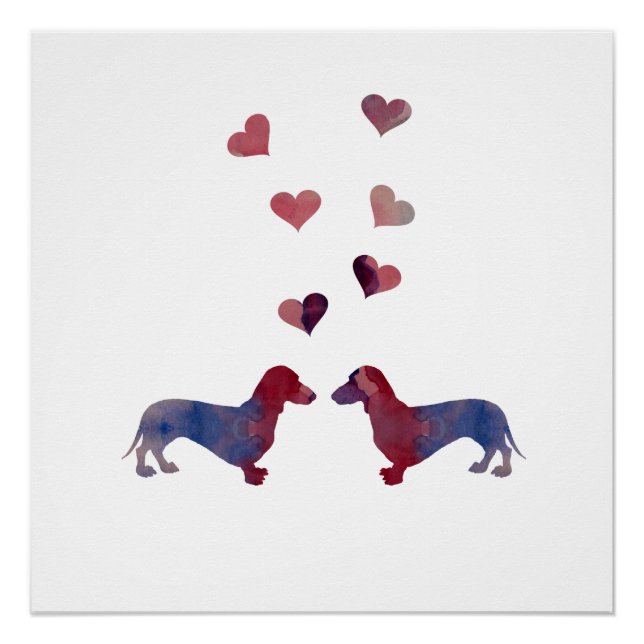 Póster Dachshunds (Anverso)