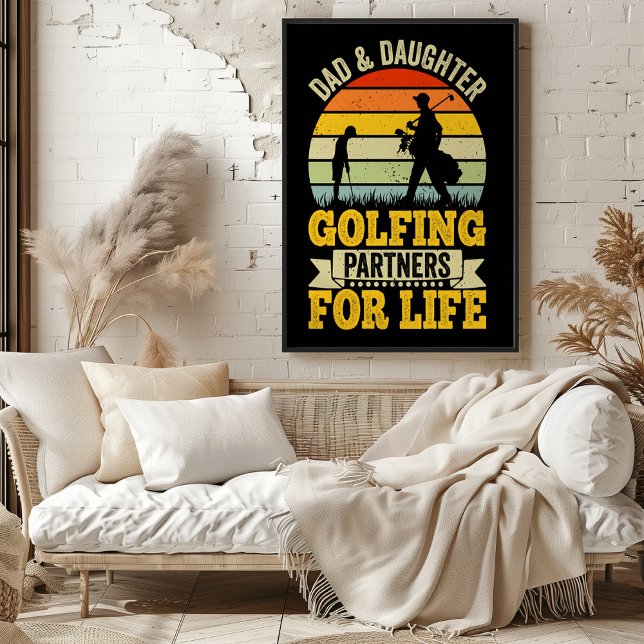 Póster Dad & Daughter Golfing Partners Para La Vida (Subido por el creador)