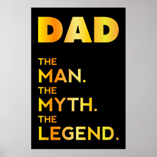 Póster DAD, El hombre, el mito, la leyenda, la camisa del