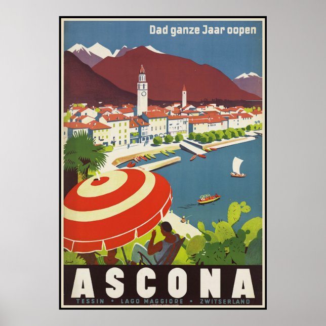 Póster Dad ganze Jaar oopen Ascona (Frente)
