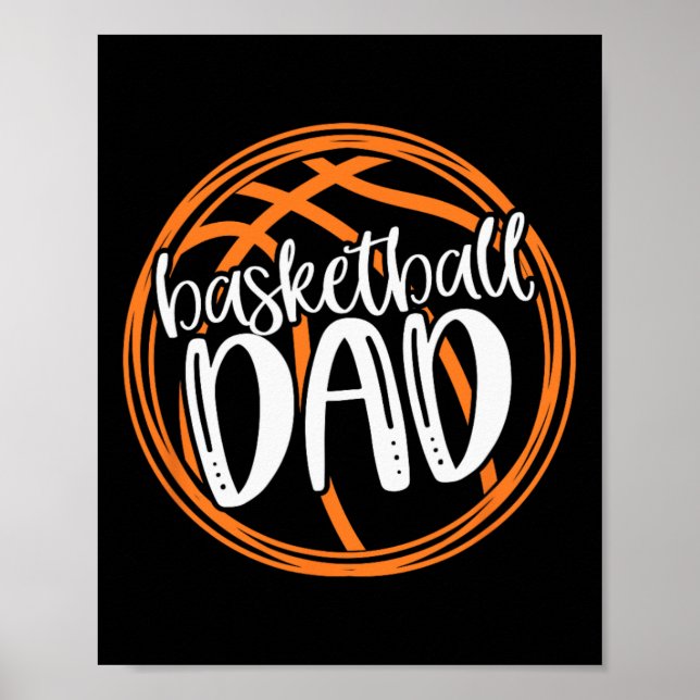 Póster DAD Shirt de baloncesto (Frente)
