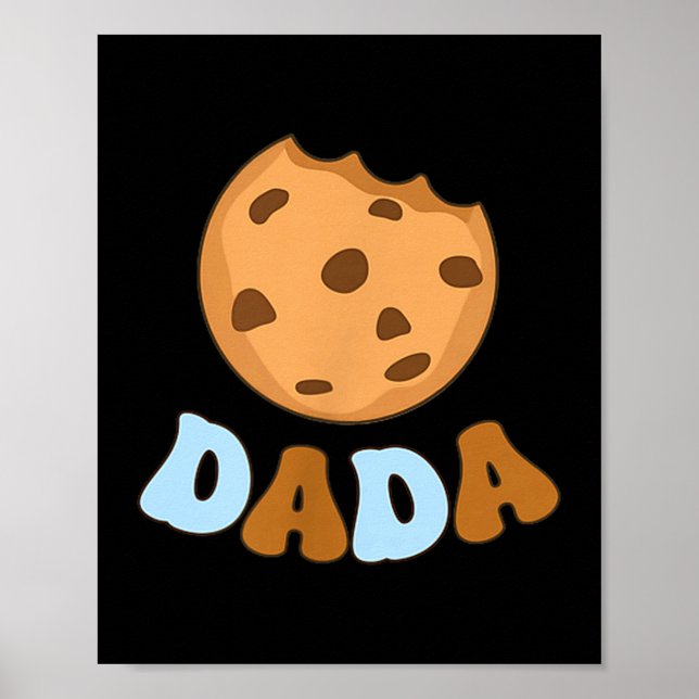 Póster Dada Cookies Milk Sweet One 1st Birthday Family Ma (Frente)