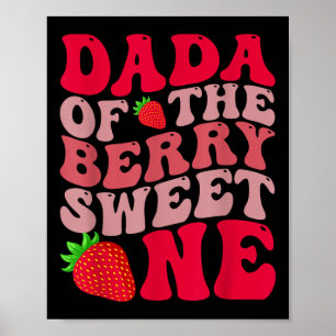 Póster Dada De La Berry Primer Cumpleaños Del Chica Straw