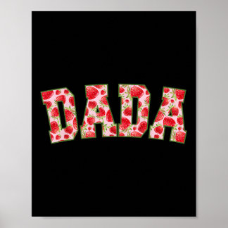 Póster Dada De La Familia Berry First Birthday Strawberry