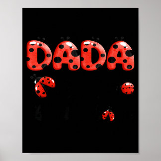 Póster Dada de la pequeña cumpleañera mariquita amor