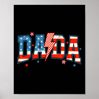 Póster Dada Mini 4 De Julio La Familia Americana Tee