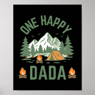Póster Dada un feliz campista cumpleaños 1 camping