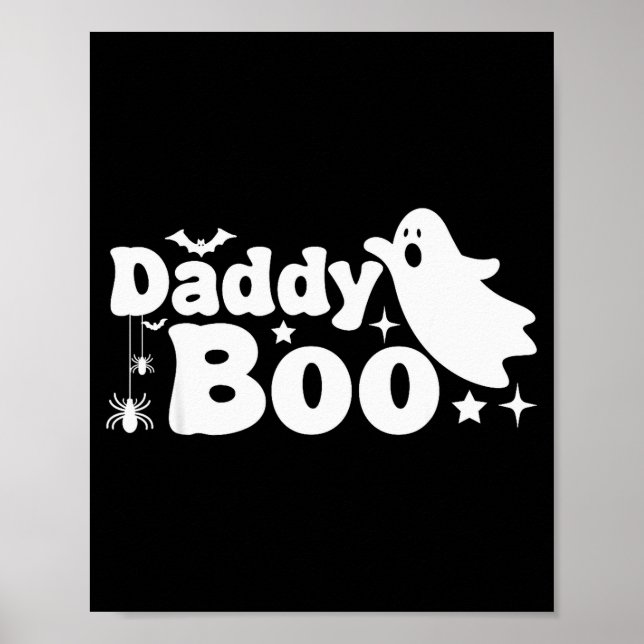 Póster Daddy Boo Funny Ghost Halloween Family Matching  (Frente)