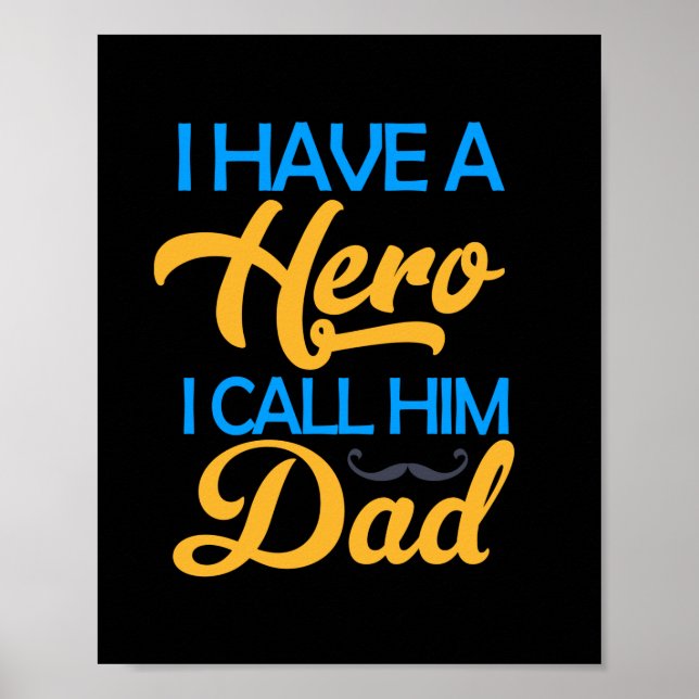 Póster Daddy Gift I Call Him Dad (Frente)
