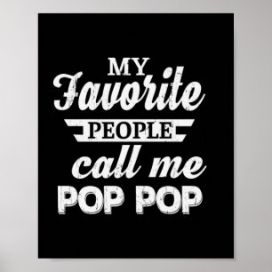 Póster Daddy Gift My Favorite People Call Me Papa