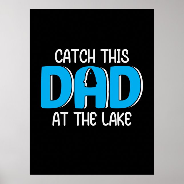 Póster Daddy Gift This Dad At The Lake (Frente)