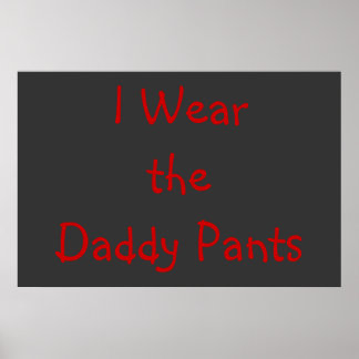 Póster Daddy Pants Poster
