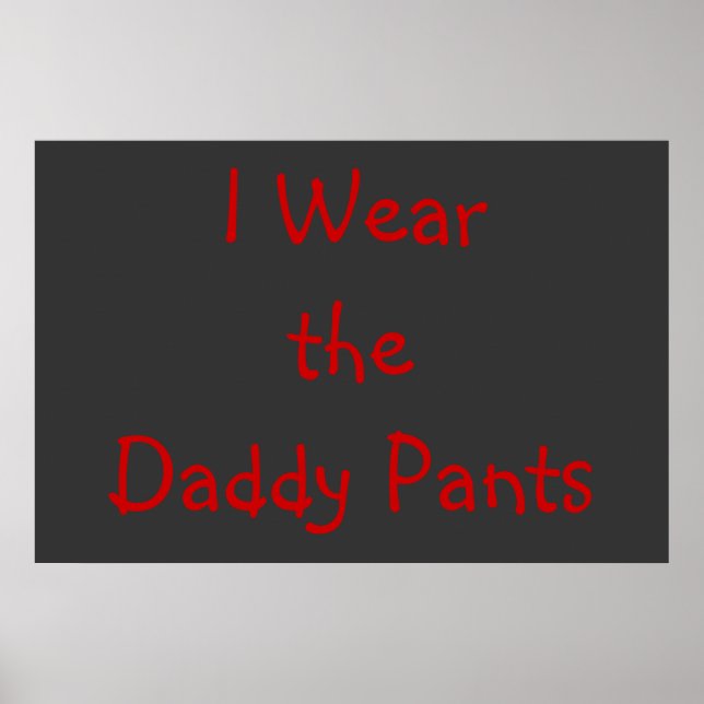 Póster Daddy Pants Poster (Frente)