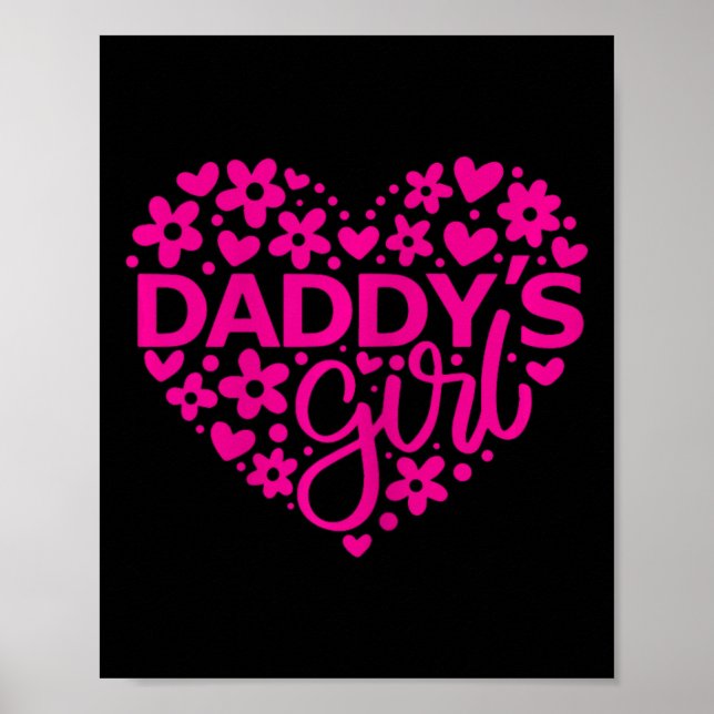 Póster Daddy&# s Chica - Padre&# s Idea del día para un (Frente)