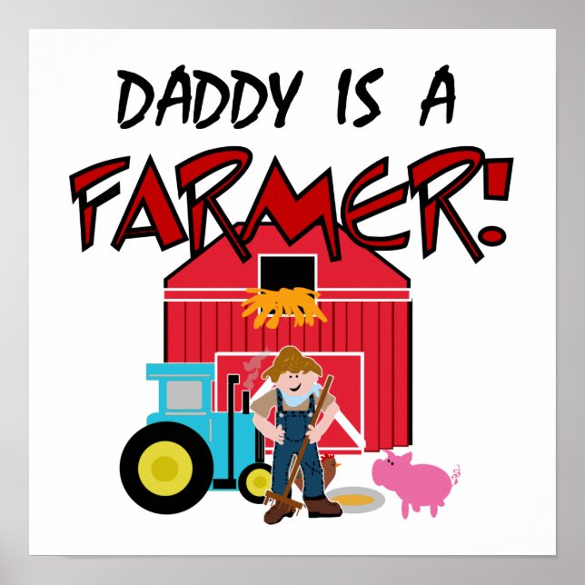 Póster daddyisafarmerTEE (Frente)