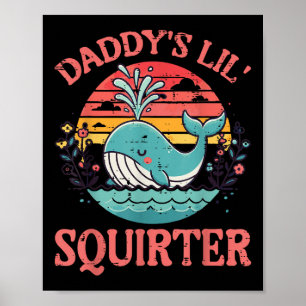 Póster Daddys Little Whale Gracioso Humo Adulto Inapropia