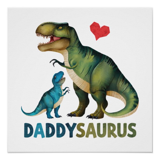 Póster Daddysaurus (Anverso)