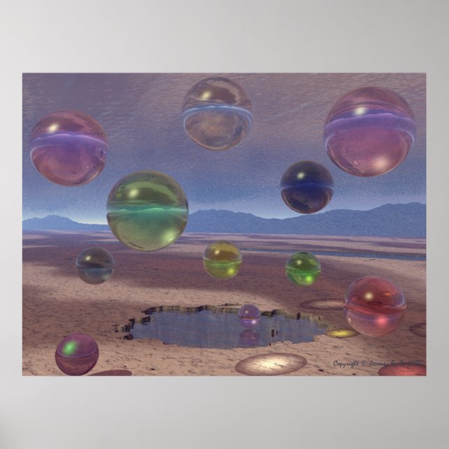 Póster Dado al vidrio (Frente)