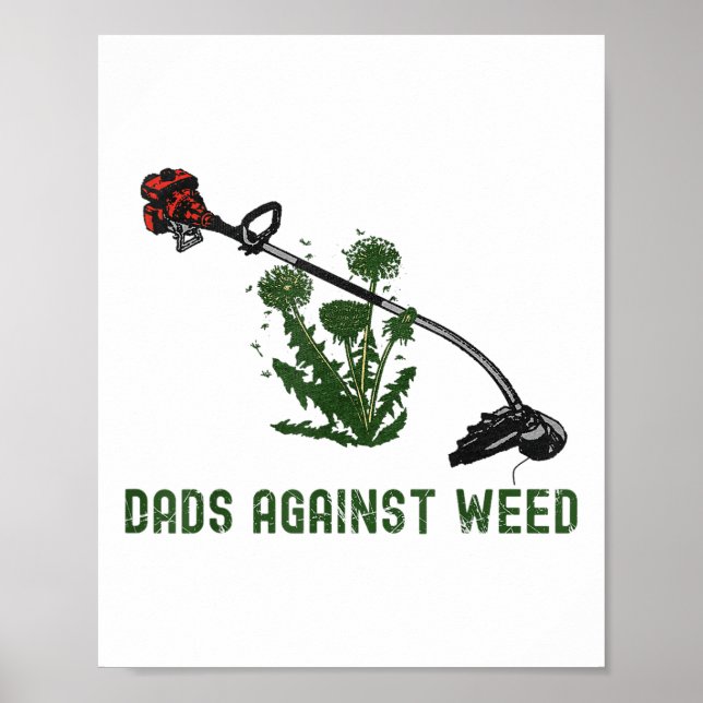 Póster Dads contra Weed Funny Dad Chiste _1 (Frente)
