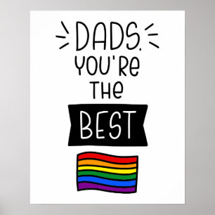 Póster Dads, eres el mejor - Orgullo del Día del Padre