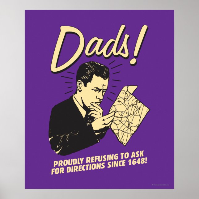 Póster Dads: Refusing To Ask Directions (Frente)