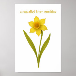 Póster Daffodil — Amor incomparable, sol