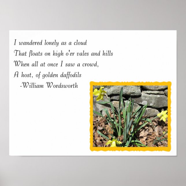 Póster Daffodil Poem (Frente)