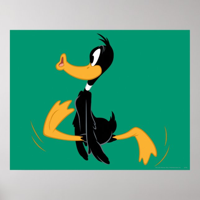 Póster DAFFY DUCK™ Ser loco (Frente)