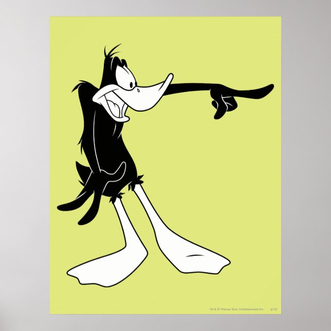 Póster DAFFY DUCK™ Shocked and Pointing (Frente)