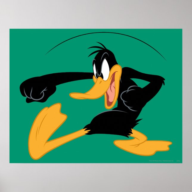 Póster DAFFY DUCK™ Swinging a Punch (Frente)