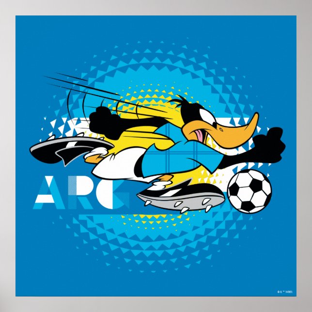 Póster DAFFY DUCK™ Team Argentina Soccer Graphic (Frente)