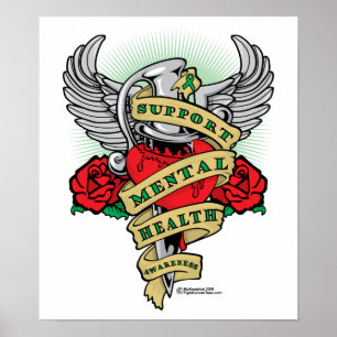 Póster Daga de la salud mental