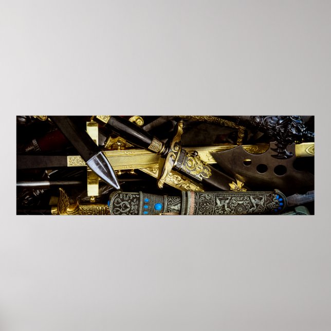 Póster Dagas, sucios y sabers (Frente)