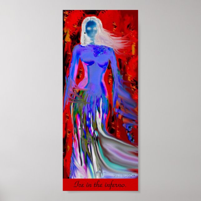 Póster Dahla sintiéndose azul (Frente)