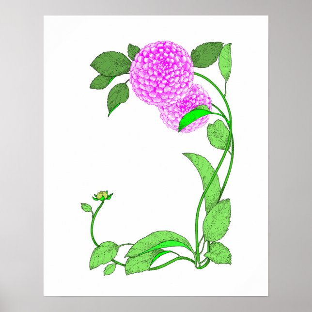 Póster Dahlia (Frente)